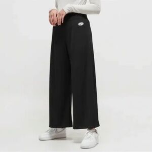 Nike Women's Sportswear Ribbed Wide Leg Pants‎ Size Large Black